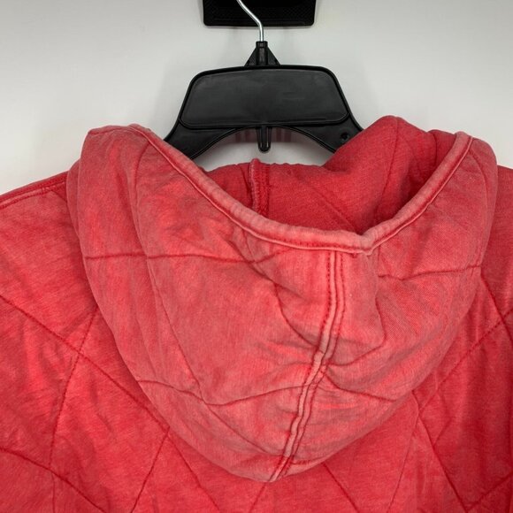 Wild Fable Jacket Pink Quilted Full Front Zip Hooded - Picture 11 of 13